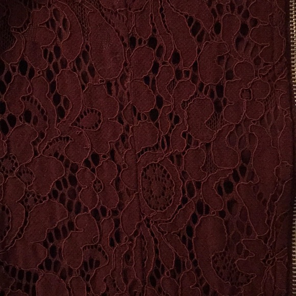 Maroon Lace Dress Perfect to Wear to a Wedding - Picture 3 of 3